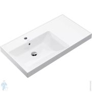 Раковина KERAMA MARAZZI GEOMETRICA Cubo левая подвесная/мебельная, 905х485х180, белая гл. CU.wb.90Lh
