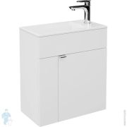 Тумба под раковину KERAMA MARAZZI LATO подвесная с дверцей, 495х270х550, белая гл. LA.50WHT