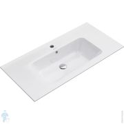 Раковина KERAMA MARAZZI GEOMETRICA Piano подвесная/мебельная, 950х460х180, с крепежом, белая гл. PI.wb.95