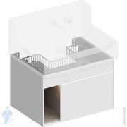 Тумба под раковину KERAMA MARAZZI TECNOLOGICA Tecnologica M подвесная с ящиками, 615х460х415, белый LO.M.65WHT