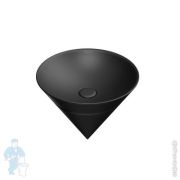 Раковина KERAMA MARAZZI CONO встраиваемая сверху, 445х350х445 без отверстия, черный CO.wbi.44BLK.M