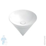 Раковина KERAMA MARAZZI CONO встраиваемая сверху, 445х350х445 без отверстия, белый CO.wbi.44
