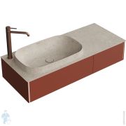 Тумба под раковину KERAMA MARAZZI MAGIA DI VENEZIA Magica подвесная, 1154х485х220, красный матовый MA.120.2VR.M