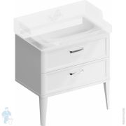 Тумба под раковину KERAMA MARAZZI POMPEI напольная с 2 ящиками, (760х480х482) белая PO.N.80.2WHT