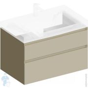 %Тумба под раковину KERAMA MARAZZI GEOMETRICA Cubo подвесная с ящиками, 778х470х475, лимо матовая CUB.80.2LIM