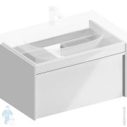 Тумба под раковину KERAMA MARAZZI MODULA подвесная, ящик 1+1, 775х474х420, белая гл. MO.80.1+1WHT