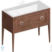 Тумба под раковину KERAMA MARAZZI PLAZA Classic Neo напольная с ящиком 980х466х840, орех матовый PL.CN.100.1NUT.M