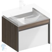 Тумба под раковину KERAMA MARAZZI MODULA подвесная с ящиком 1+1, 575х474х420, арабика MO.60.1+1AR