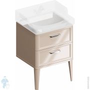 Тумба под раковину KERAMA MARAZZI POMPEI напольная с 2 ящиками, (560х480х482) бежевая PO.N.60.2CAM
