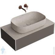 Тумба под раковину KERAMA MARAZZI MAGIA DI VENEZIA Magica подвесная, 884х485х220, серый матовый MA.90.1EGR.M