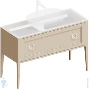 Тумба под раковину KERAMA MARAZZI PLAZA Classic Neo напольная 1+1 ящик 1150х466х810 капучино матовый PL.CN.120.1+1CAP.M