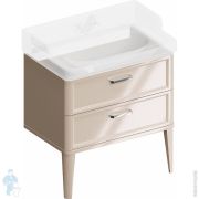 Тумба под раковину KERAMA MARAZZI POMPEI напольная с 2 ящиками, 760х480х482 бежевая PO.N.80.2CAM