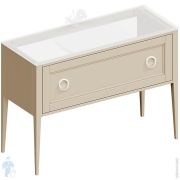 Тумба под раковину KERAMA MARAZZI PLAZA Classic Neo напольная с ящиком 1150х466х840 капучино матовый PL.CN.120.1CAP.M