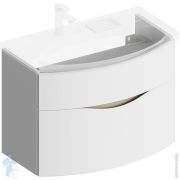 %Тумба под раковину KERAMA MARAZZI RIVA подвесная с ящиками 776х445х549, белая матовая RV.80WHT.M