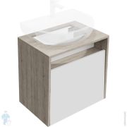 Тумба под раковину KERAMA MARAZZI PRO подвесная с ящиком 600х430х570, белый, PRO.60.1WHT