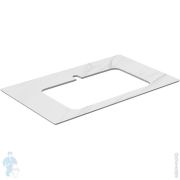Столешница KERAMA MARAZZI PLAZA 800х480х9 для тумбы, цвет белый мрамор PL2.SG507120R80