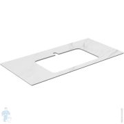 Столешница KERAMA MARAZZI PLAZA 1000х480х9 для тумбы, цвет белый мрамор PL2.SG507120R100