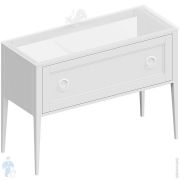 Тумба под раковину KERAMA MARAZZI PLAZA Classic Neo напольная с ящиком 1150х466х840 белая матовая PL.CN.120.1WHT.M
