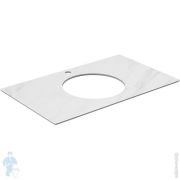 Столешница KERAMA MARAZZI PLAZA 800х480х9 для тумбы, цвет белый мрамор PL5.SG507120R80