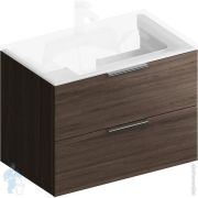 Тумба под раковину KERAMA MARAZZI GEOMETRICA Piano Forte подвесная, ящики, 725х460х505, вяз дымчатый PI.F.75OLM