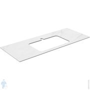Столешница KERAMA MARAZZI PLAZA 1170х480х9 для тумбы, цвет белый мрамор PL2.SG507120R120