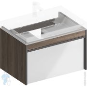 Тумба под раковину KERAMA MARAZZI MODULA подвесная с ящиком 1+1, 675х474х420, арабика MO.70.1+1AR