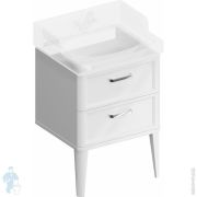 Тумба под раковину KERAMA MARAZZI POMPEI напольная с 2 ящиками, (560х480х482) белая PO.N.60.2WHT