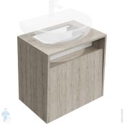 Тумба под раковину KERAMA MARAZZI PRO подвесная с ящиком 600х430х570, корич., PRO.60.1OAK.O