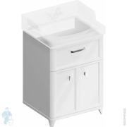 Тумба под раковину KERAMA MARAZZI POMPEI напольная с ящиком и двер., 560х480х840 белая PO.N.60.1WHT