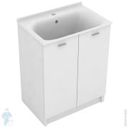 Тумба с хозяйственной раковиной Kerasan Aquadom 9164k3*1 750х500х880 напольн,2 дверцы,белый мат