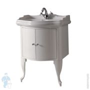 Тумба под раковину Kerasan Retro 7361K5 775х585х520 подвесная, 2 дв., 2 ножки, белый глянцевый