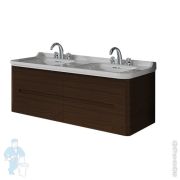 Тумба под раковину Kerasan Waldorf 925446 1500х510х500 подвесная, 4 ящика, лак.дерево, темный орех