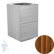 Тумба под раковину Keuco Edition Lignatur (535х535х800) напольная, 2 ящика, орех 33374800023