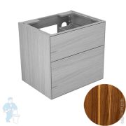 Тумба под раковину Keuco Edition Lignatur 700х535х650 настенная, с подсветкой, орех 33340800012