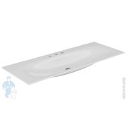 Раковина Keuco Edition Lignatur 1405х538 накладная на тумбу,3 отверстия под смес., белый 33360311403