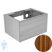 Тумба под раковину Keuco Edition Lignatur (700х535х400) подвесная, подсветка, орех 33340800011