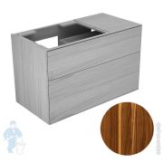 Тумба под раковину Keuco Edition Lignatur (1050х535х650) подвесная, подсветка, орех 33341800112