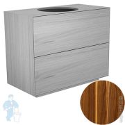 Тумба под раковину Keuco Edition Lignatur (1050х535х800) напольная, подсветка, орех 33371800023