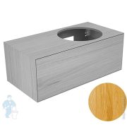 Тумба под раковину Keuco Edition Lignatur (1050х535х400) R подвесная, подсветка, дуб 33371700221
