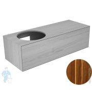 Тумба под раковину Keuco Edition Lignatur (1400х535х400) L подвесная, подсветка, орех 33372800121