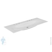 Раковина Keuco Edition Lignatur 1405х538 накладная на тумбу,6 отверстий под смес., белый 33360311406