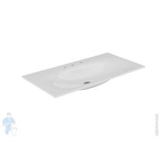 Раковина Keuco Edition Lignatur 1055х538 накладная на тумбу,3 отверстия под смес., белый 33350311003