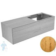Тумба под раковину Keuco Edition Lignatur (1400х535х400) R подвесная, подсветка, дуб вен.33342750211