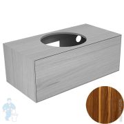 Тумба под раковину Keuco Edition Lignatur (1050х535х400) подвесная, подсветка, орех 33371800021