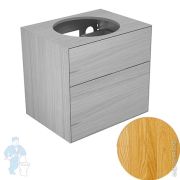 Тумба под раковину Keuco Edition Lignatur 700х535х650 настенная, с подсветкой, дуб 33370700022