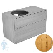 Тумба под раковину Keuco Edition Lignatur (1050х535х650) L подвесная, подсветка, дуб вен.33371750122