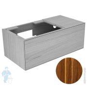 Тумба под раковину Keuco Edition Lignatur (1050х535х400) подвесная, подсветка, орех 33341800111