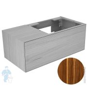 Тумба под раковину Keuco Edition Lignatur (1050х535х400) подвесная, подсветка, орех 33341800211