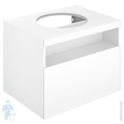 Тумба под раковину Keuco Stageline 650х490х549 подвес., без подсвет.,1 ящ.,белый мат.32853300000