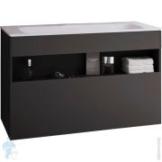 Тумба под раковину Keuco Stageline 1200х490х625 подвес.,с подсветкой,1 ящ.,вулканит мат.32882970100